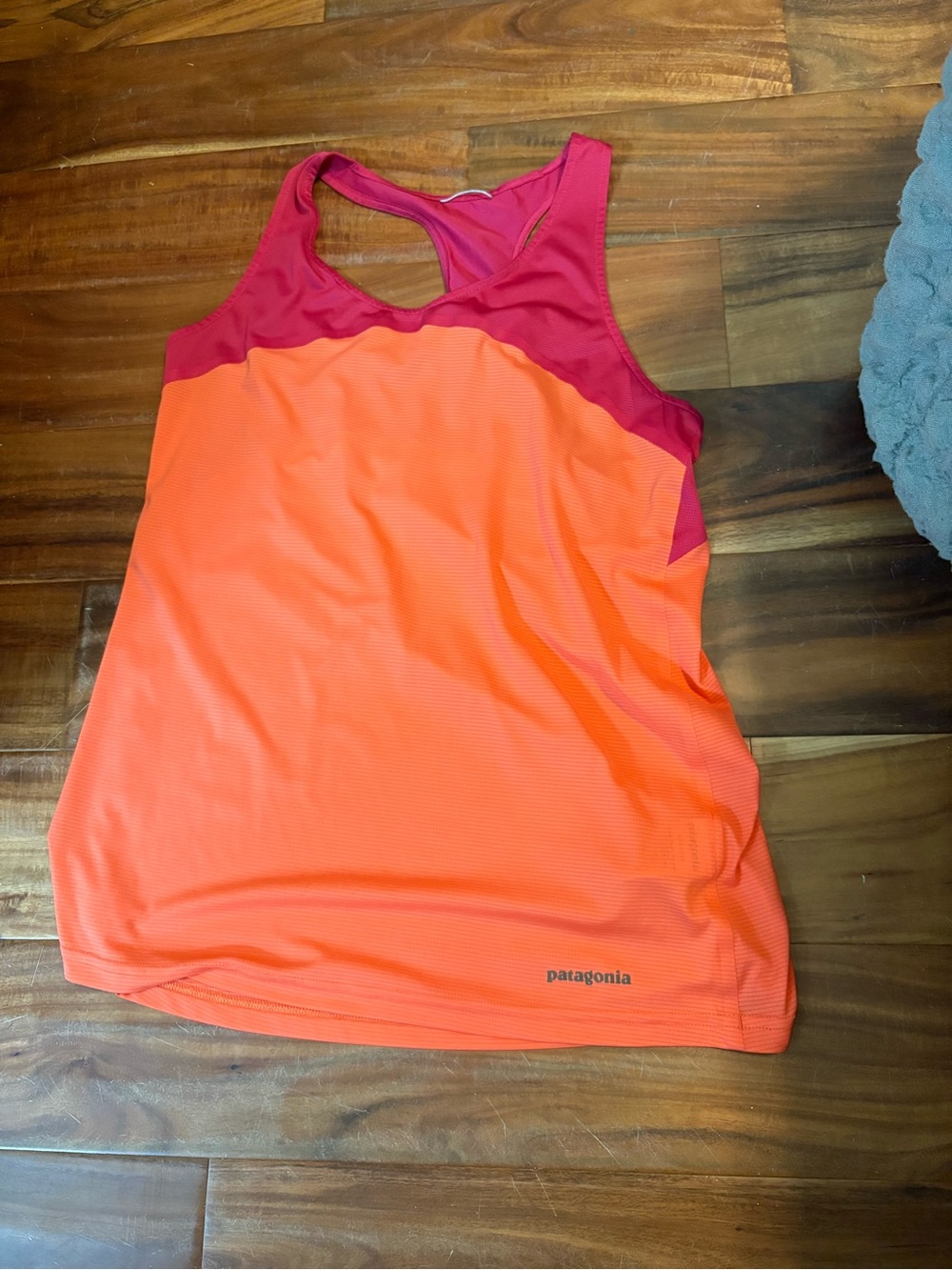 Patagonia Racerback Athletic‎ Tank Top Women’s Medium Orange Pink Workout (0389)